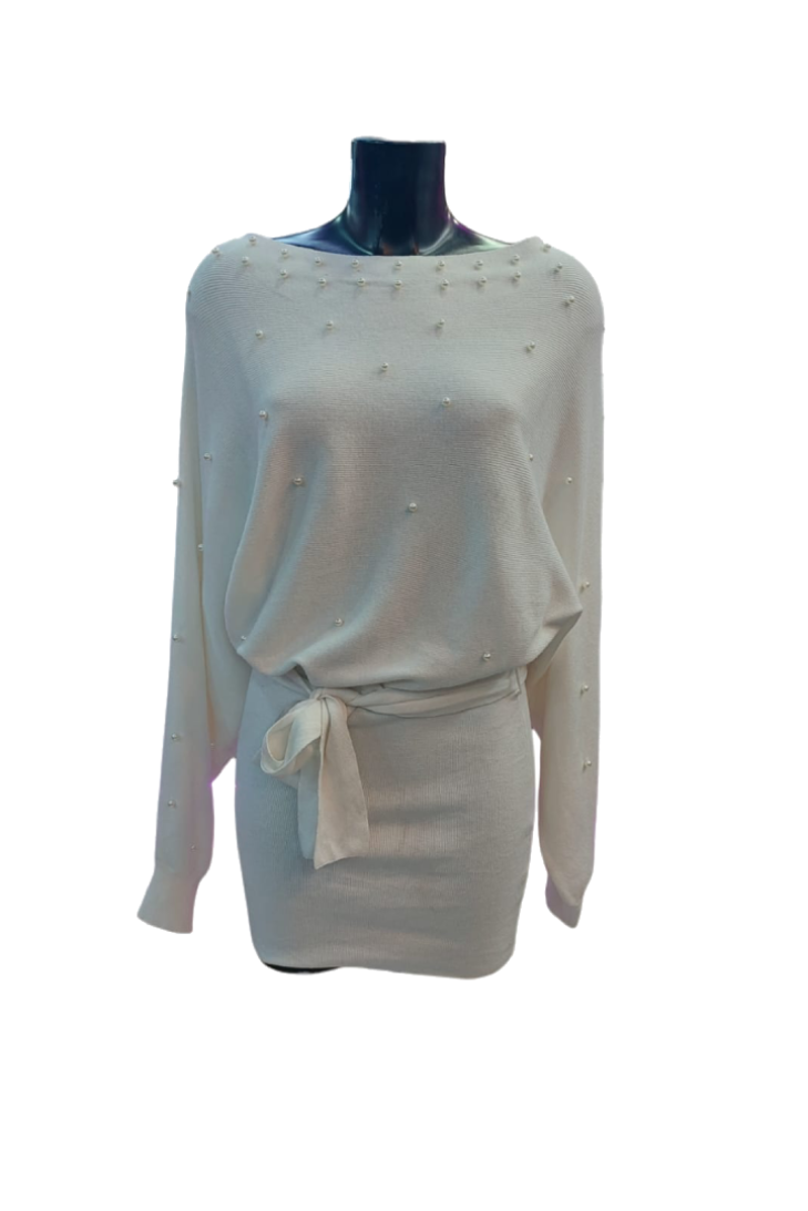 Vestido Blanco Perla