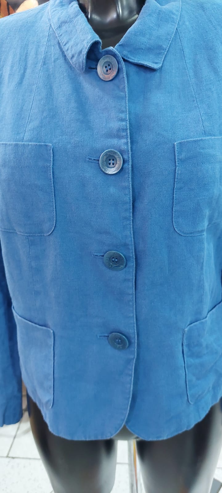 Blazer azulino lino
