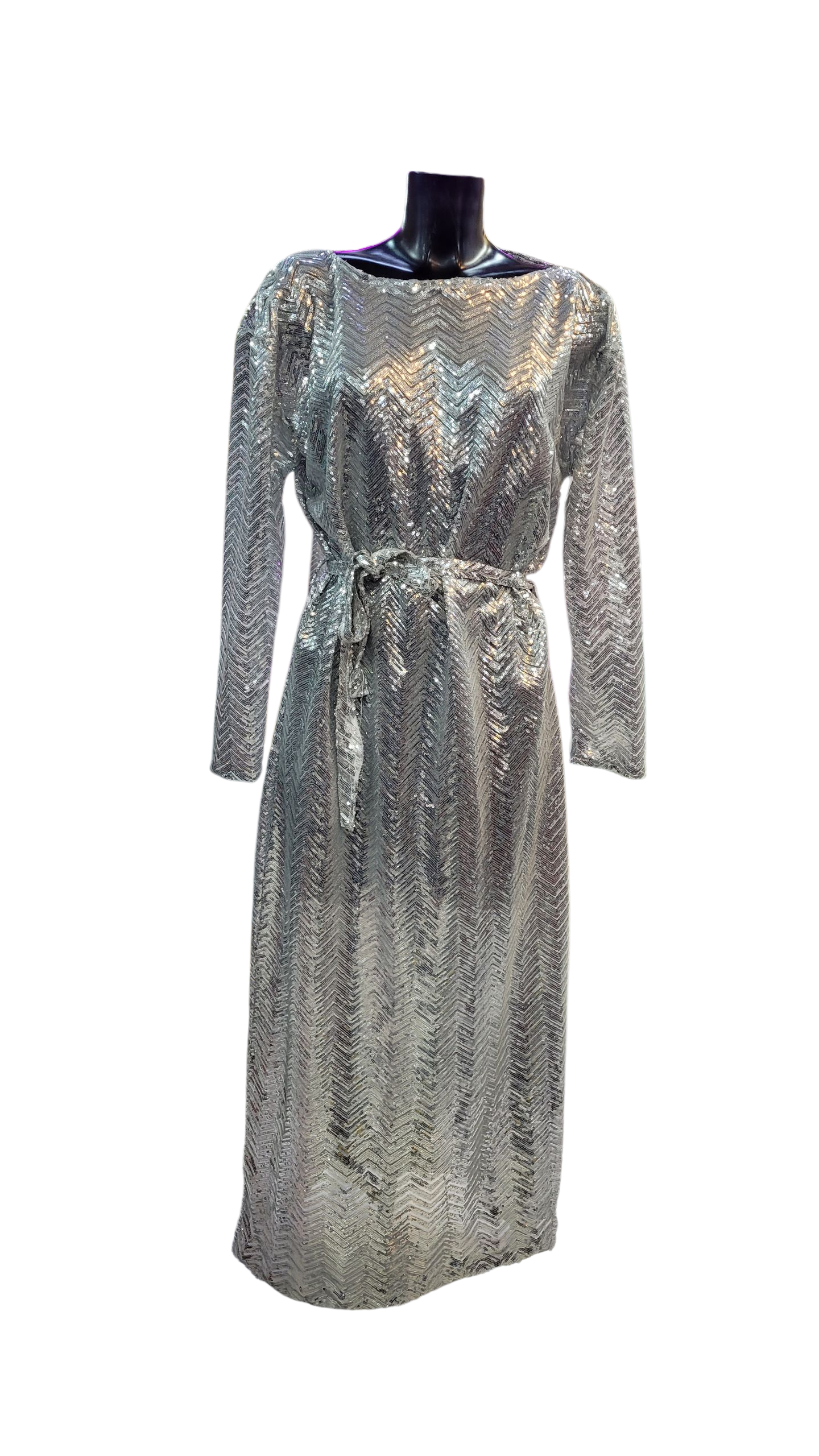 Vestido Plateado