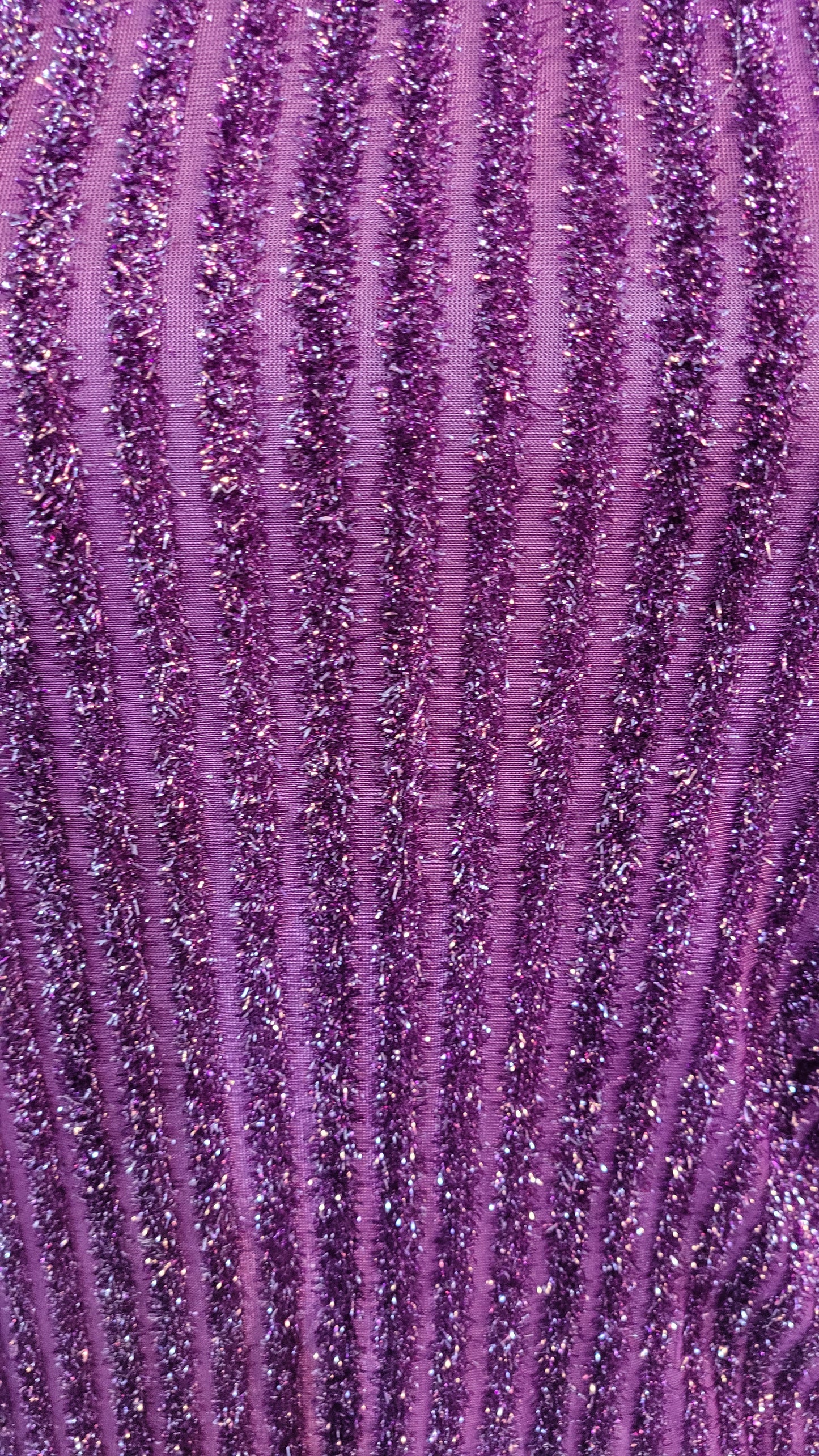 Vestido Púrpura Brillos