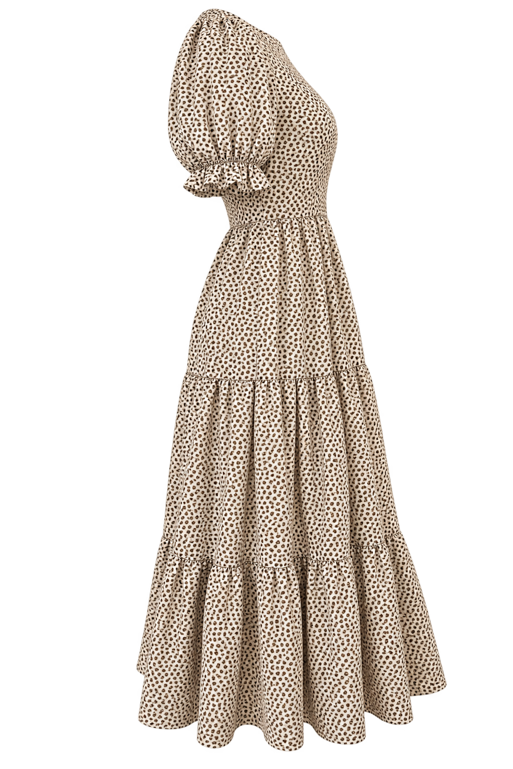 Vestido café Print