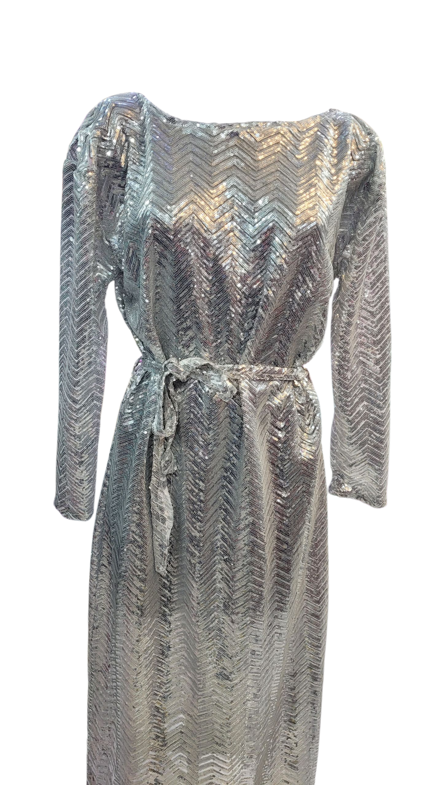 Vestido Plateado