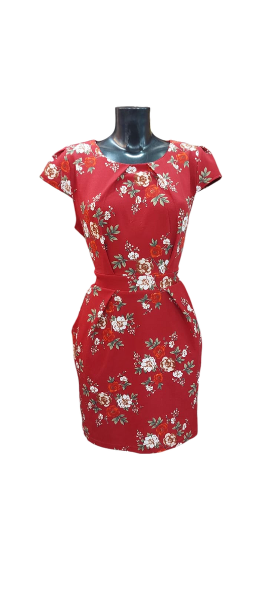 Vestido Rojo Kimono
