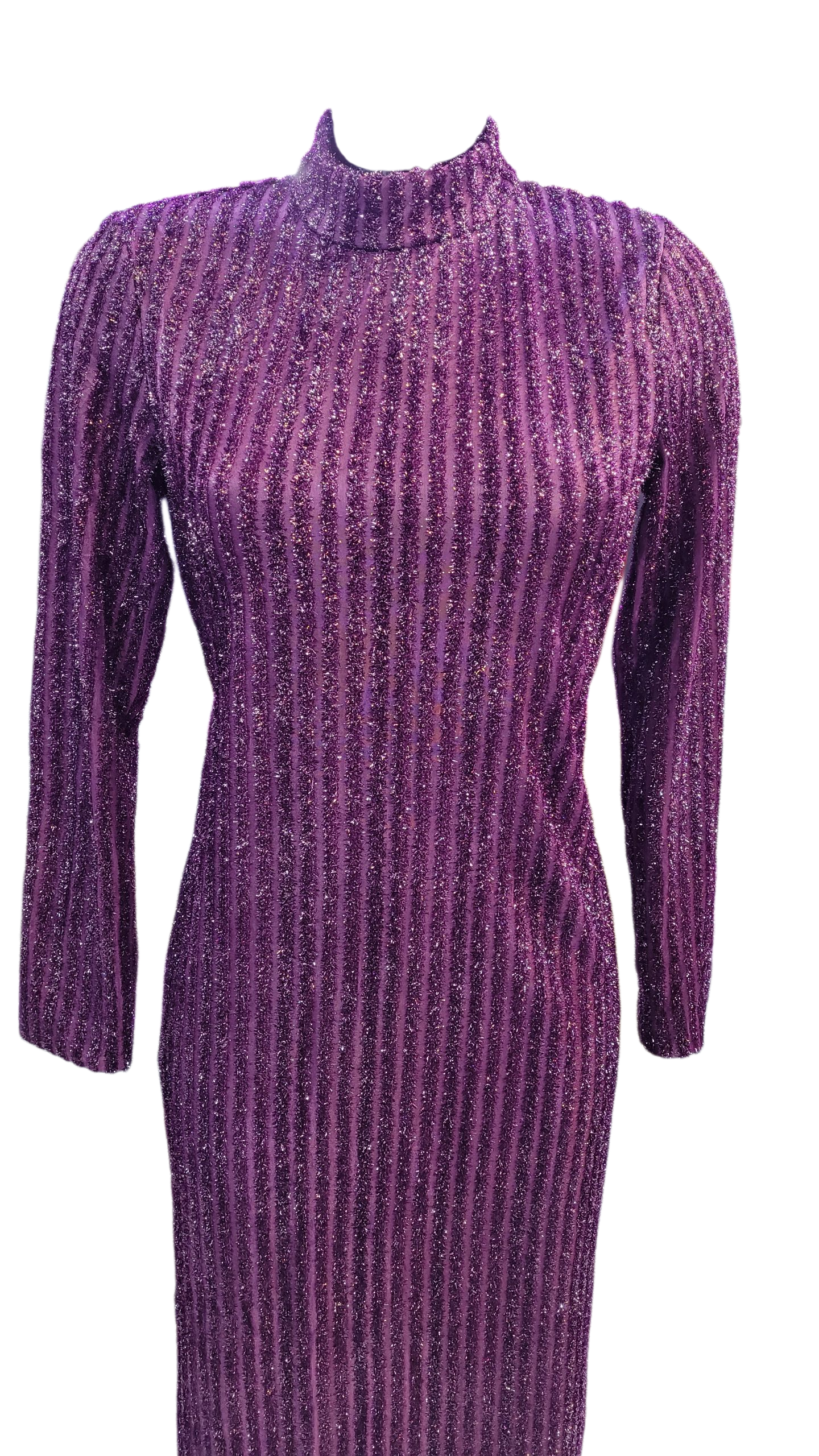 Vestido Púrpura Brillos