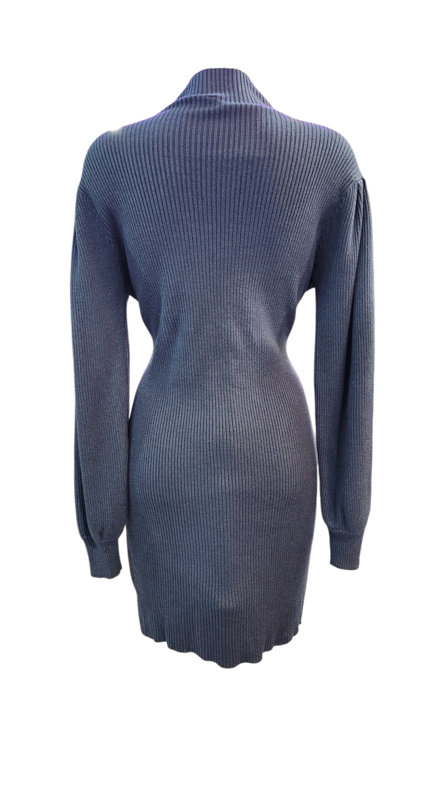 Vestido  Lana Azul Vela