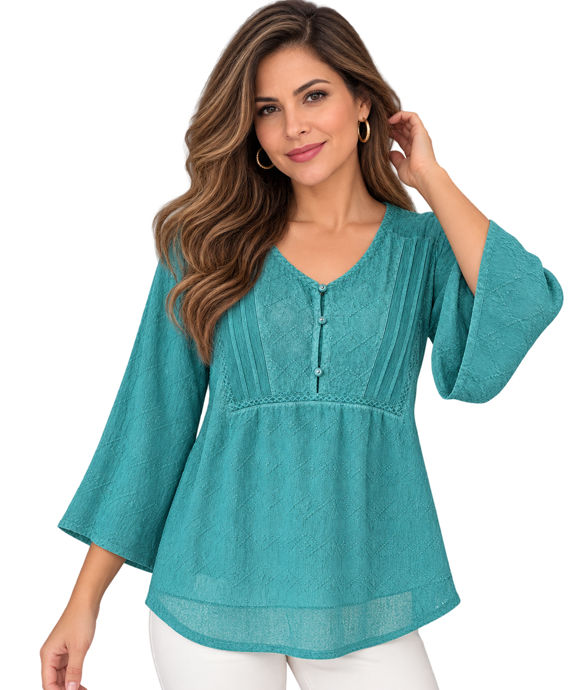 Blusa turquesa