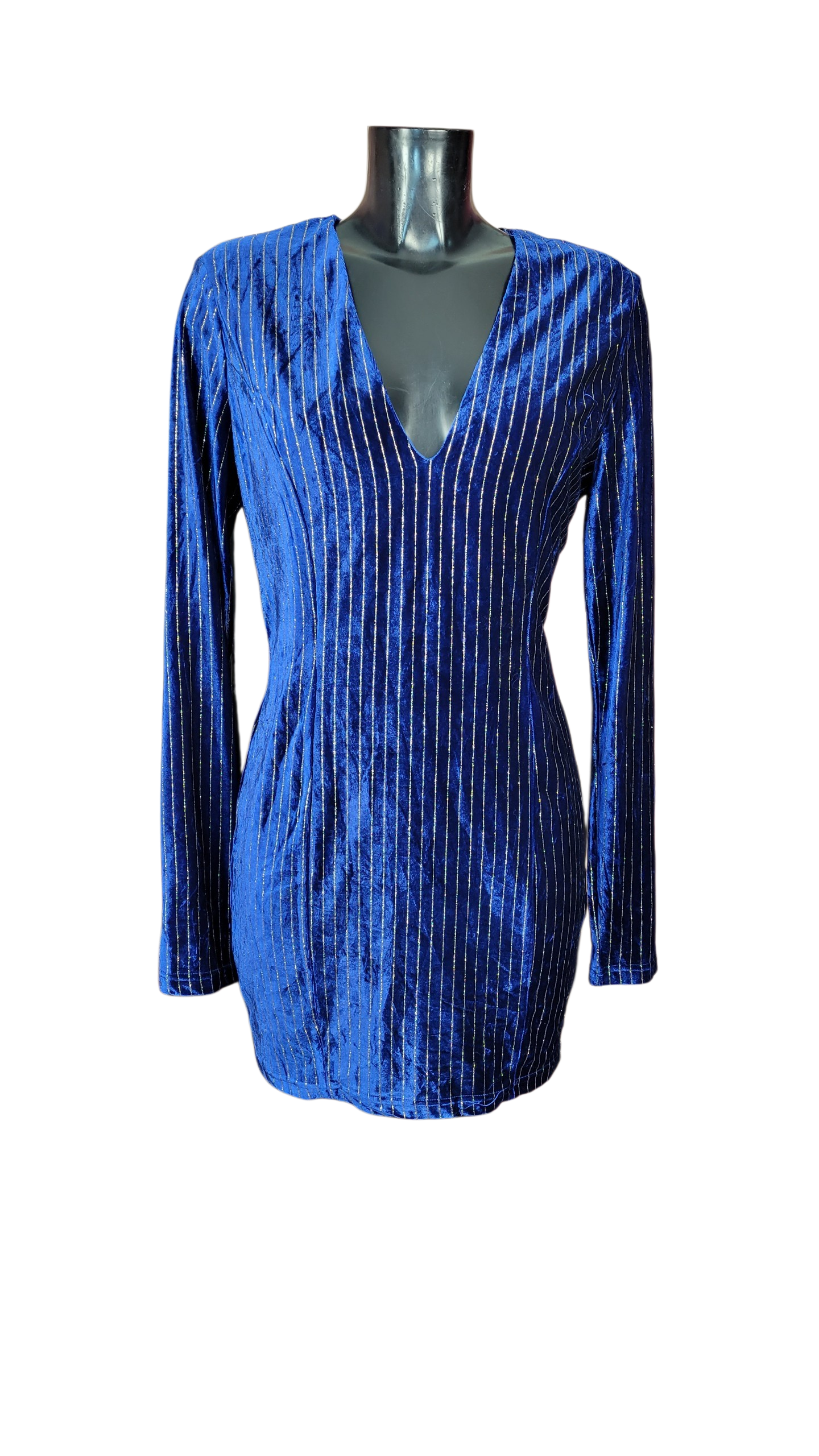 Vestido  Azul Brillos