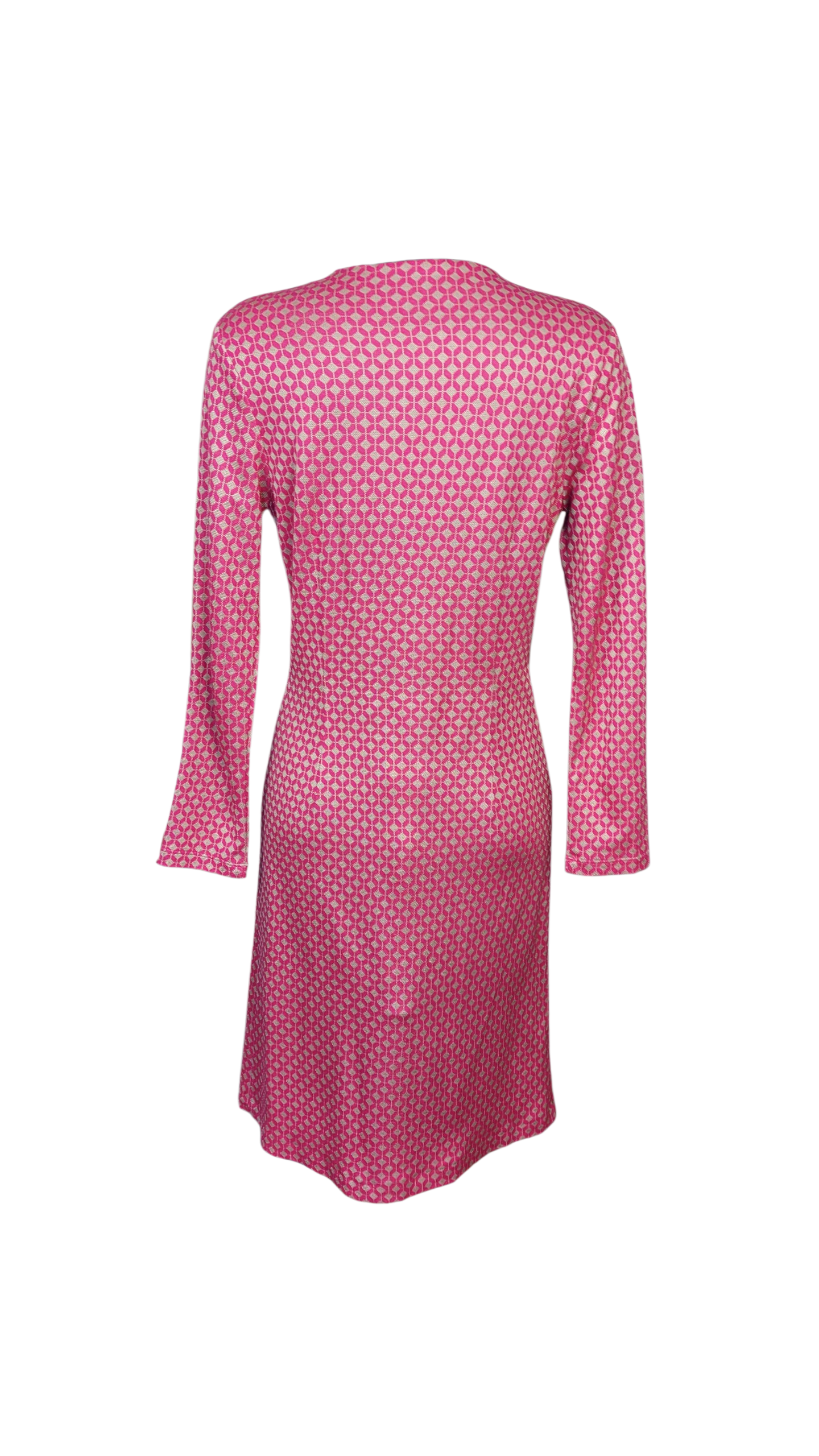 Vestido Fucsia /Beige