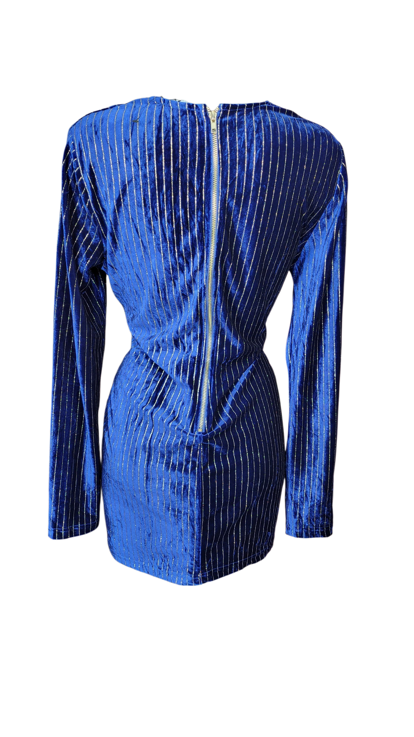 Vestido  Azul Brillos