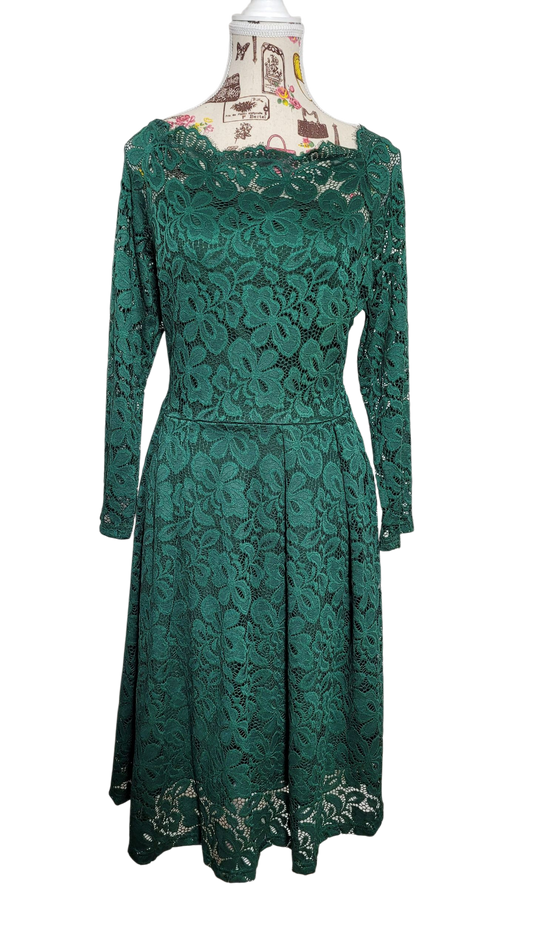 Vestido Encaje Esmeralda