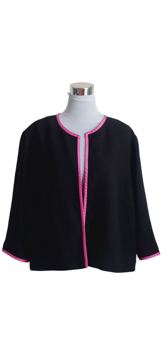 Blazer  ribete  fucsia