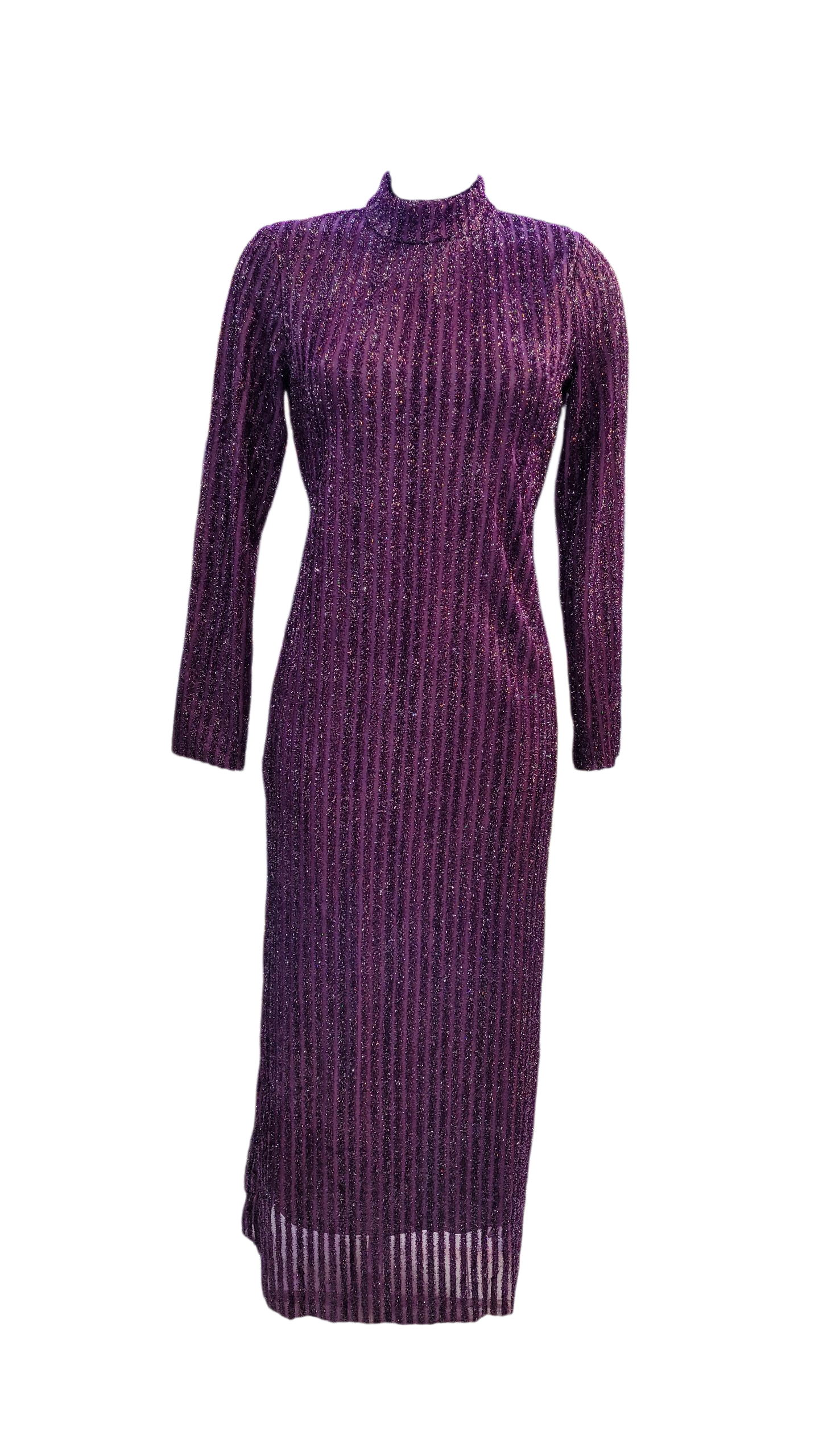 Vestido Púrpura Brillos