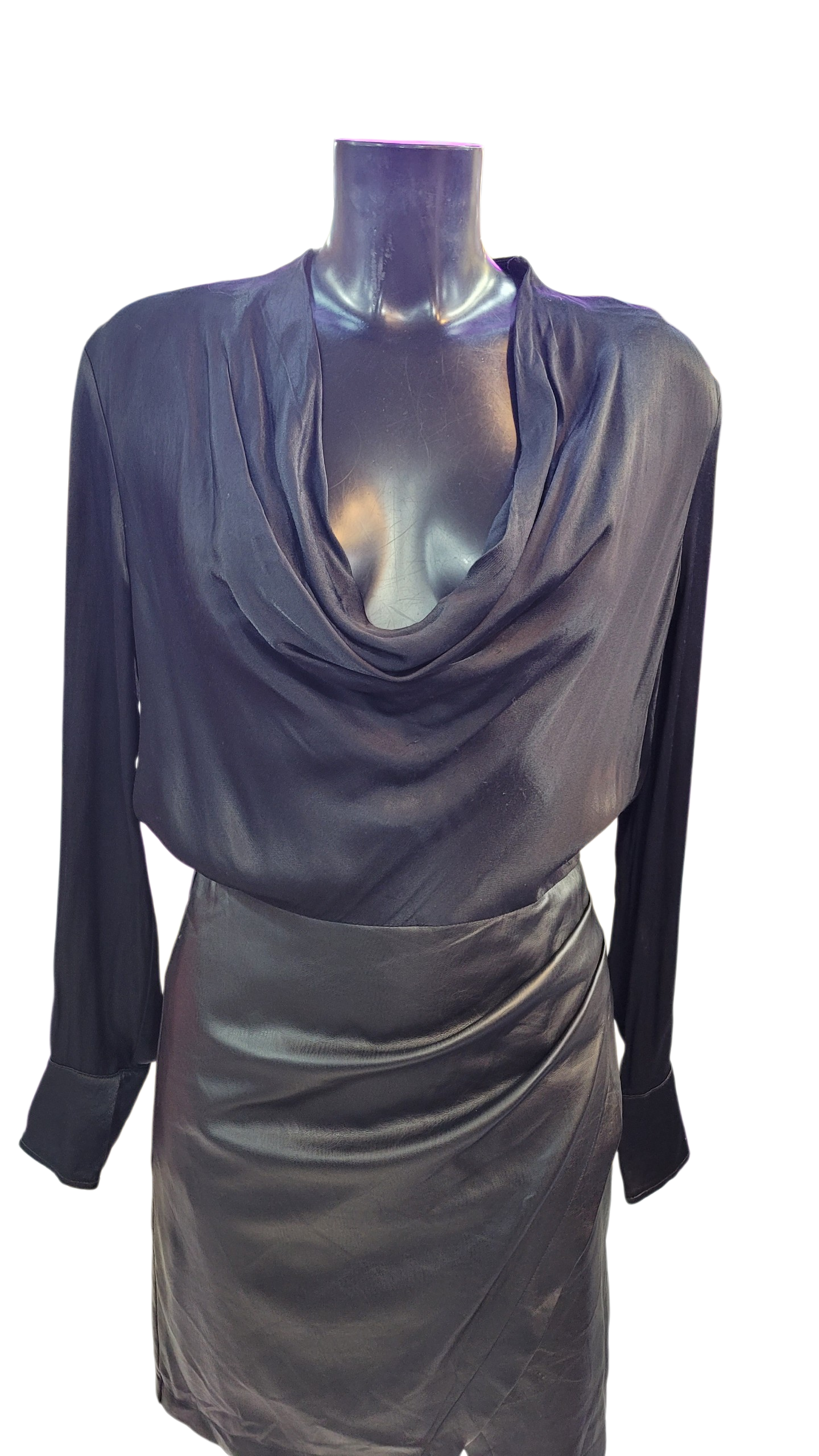 Vestido Black Eco Cuero