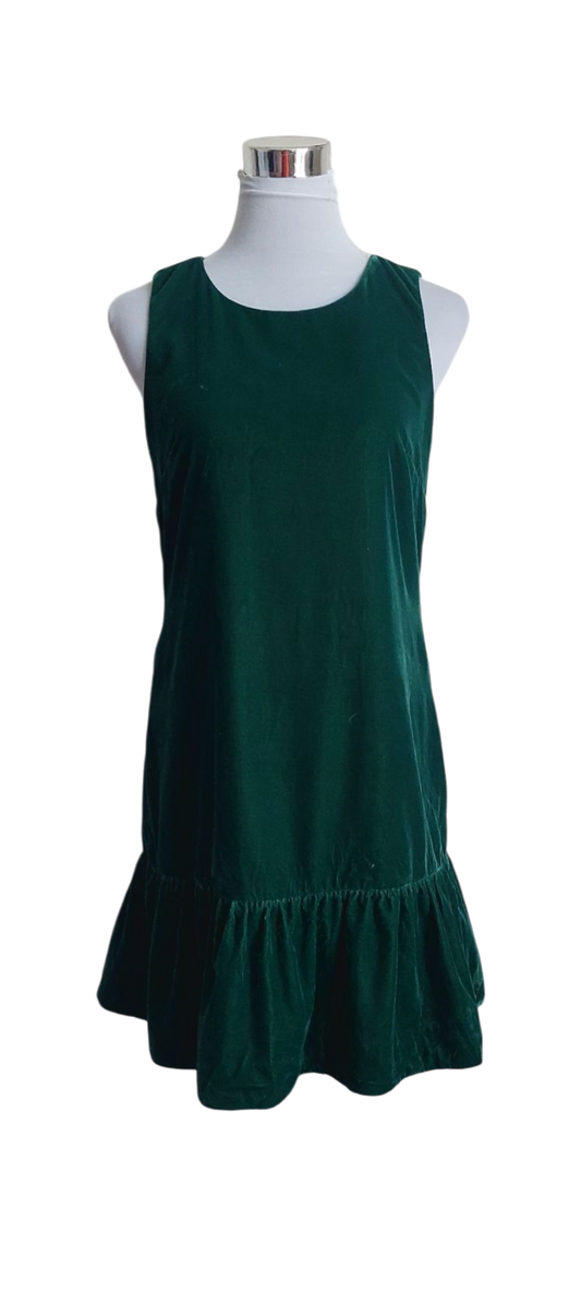 Vestido terciopelo verde