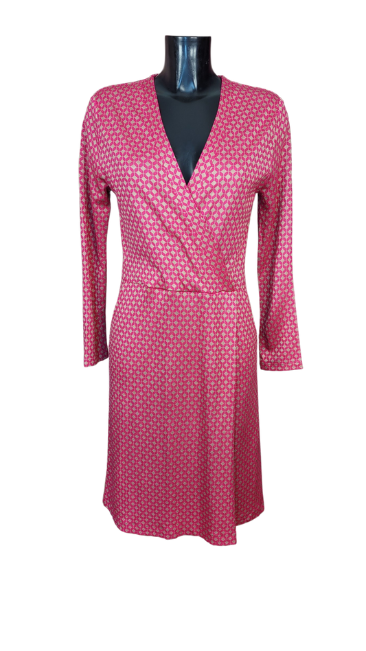 Vestido Fucsia /Beige