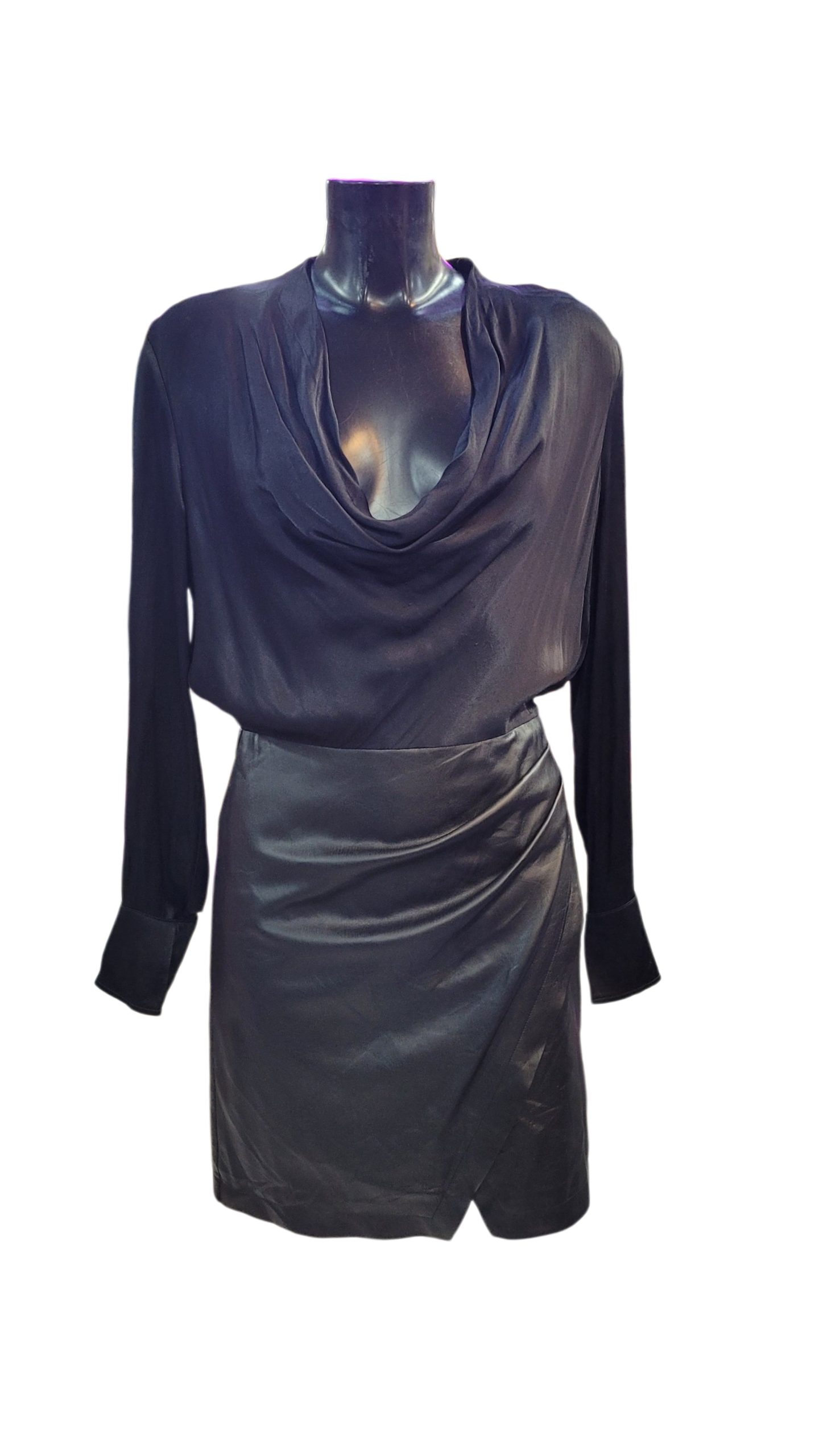 Vestido Black Eco Cuero