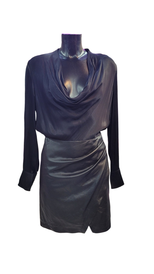 Vestido Black Eco Cuero