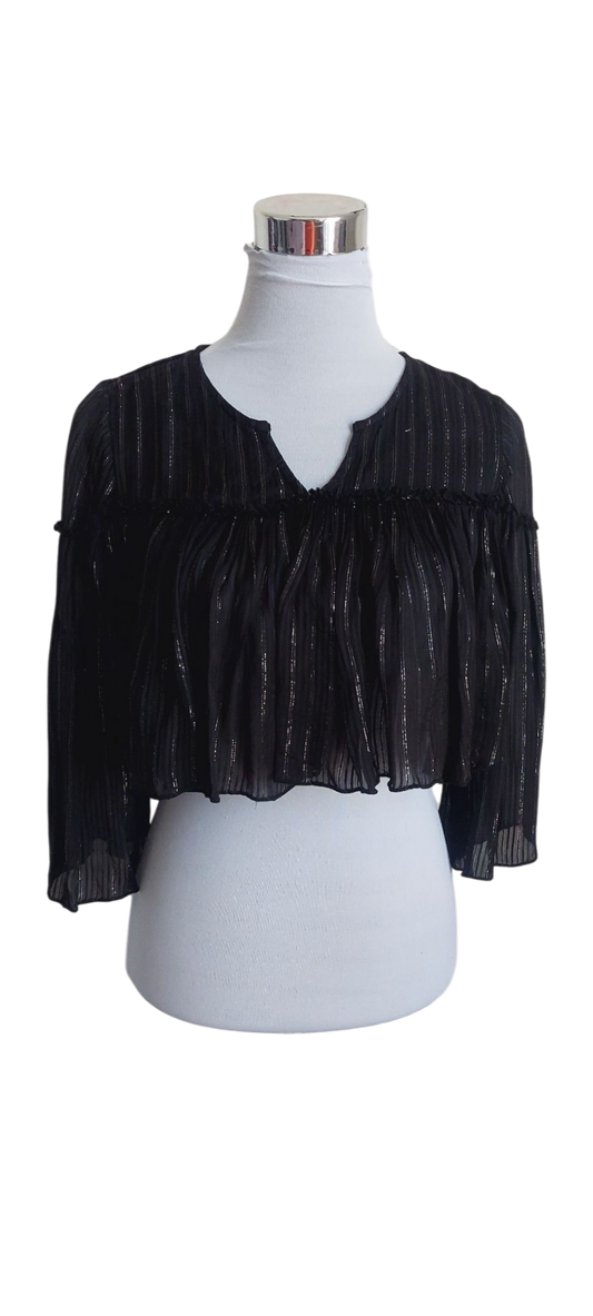 Blusa Negra con Brillos